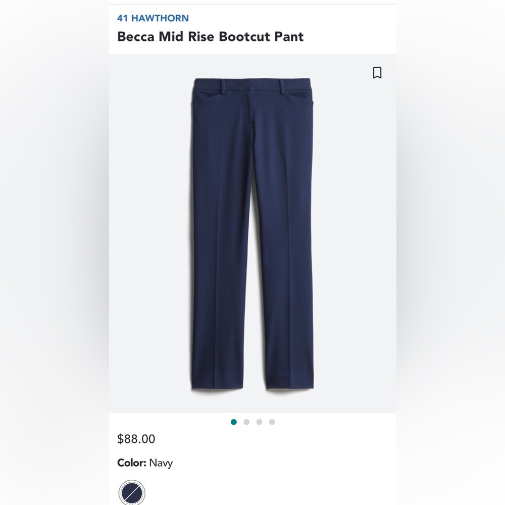 41 Hawthorn, Navy Blue Pants, 18W
